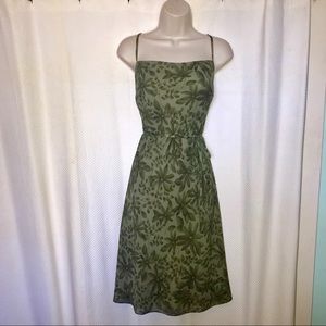 Ann Taylor Loft floral print spaghetti strap dress